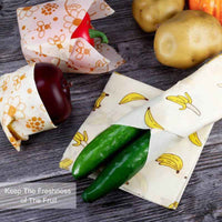 Reusable Beeswax Wraps (3-Pack of Various Sizes) - Green Cookware Shop
